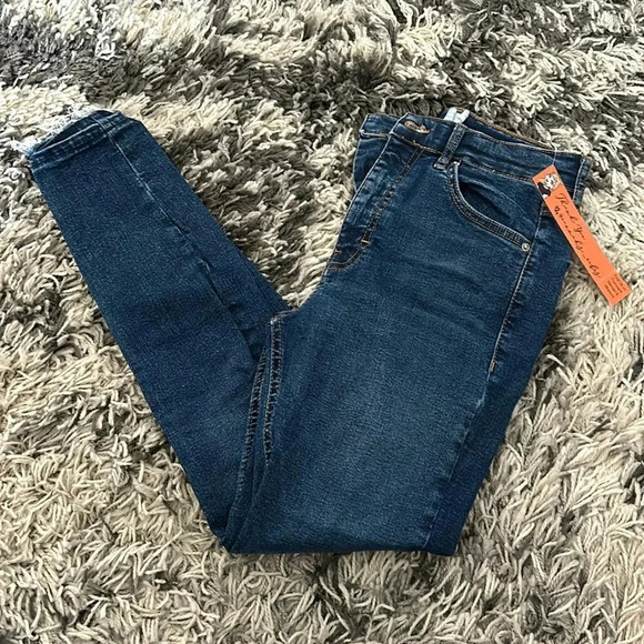 Topshop Blue Jamie Jeans - Picture 1 of 6